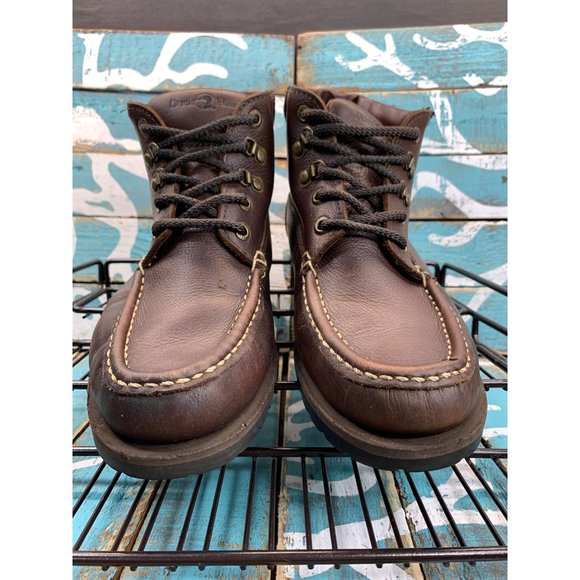 Duck Head Mens Size 7.5M Brown Leather Chukka Boot Shoelace Up - Picture 4 of 10